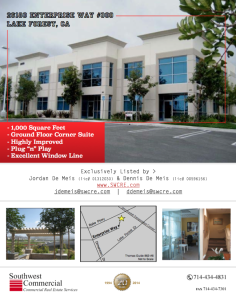 Epic 1,000 Square Foot Office for Lease in the Enterprise Technology ...